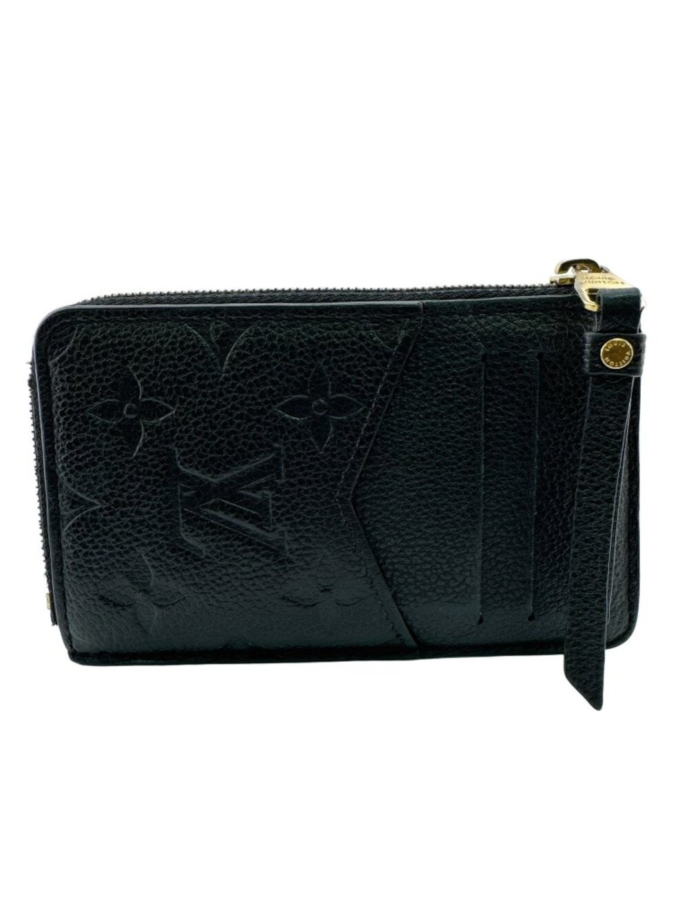 Louis Vuitton Monogram Empreinte Porte Cartes Recto Verso Black Card Case Coin